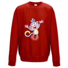 Sweatshort with Print Monkey Slipper Dora The Explorer - XS  red