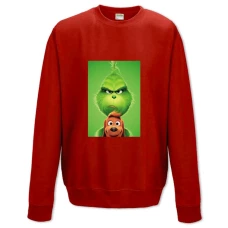 Sweatshort with Print Grinch With Dog - XS  red