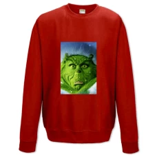 Sweatshort with Print Grinch Old Version - XS  red