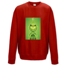 Sweatshort with Print Grinch Smiling Hero - XS  red