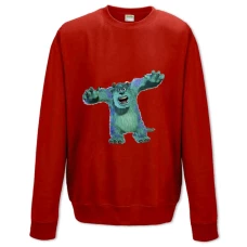 Sweatshort with Print Monsters Inc James P. Sullivan Angry - XS  red