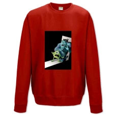 Sweatshort with Print Monsters Inc Scary Heroes - XS  red