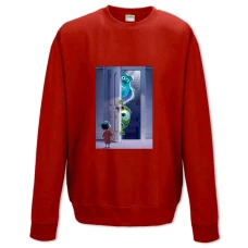 Sweatshort with Print Monsters Inc Door - XS  red