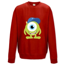 Sweatshort with Print Monsters Inc Mike Wazowski Art - XS  red
