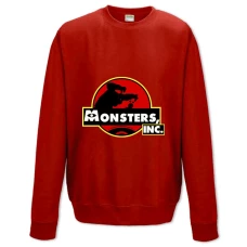 Sweatshort with Print Monsters Inc Logo - XS  red
