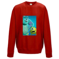 Sweatshort with Print Monsters Inc Mike Wazowski And James - XS  red