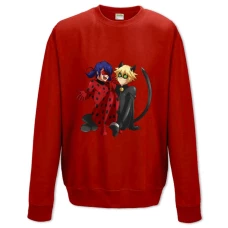 Sweatshort with Print Miraculous Ladybug And Cat Noir - XS  red