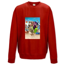 Sweatshort with Print Hotel Transylvania A Monster Vacation All Heroes - XS  red