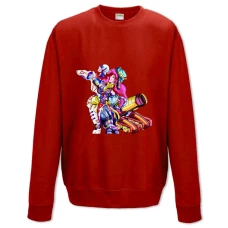Sweatshort with Print Jojo Bizarre Adventure Bright Girl - XS  red