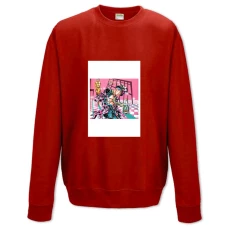 Sweatshort with Print Jojo Bizarre Adventure Art Print - XS  red