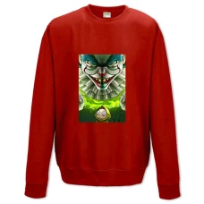 Свитшот с принтом Рик И Морти Пеннивайз Танцующий Клоун - XS красный