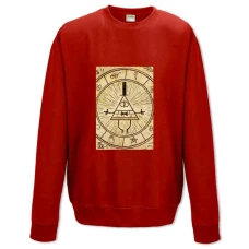 Sweatshort with Print Gravity Falls Old Bill Cipher - XS  red