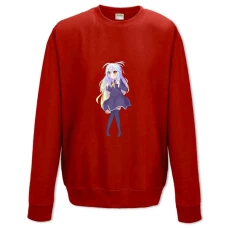 Sweatshort with Print No Game No Life Shiro Hero - XS  red