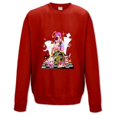 Sweatshort with Print No Game No Life Chess Heroes - XS  red