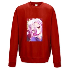 Sweatshort with Print No Game No Life Sad Shiro - XS  red