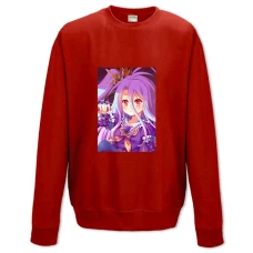 Sweatshort with Print No Game No Life Shiro Girl - XS  red