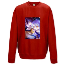 Sweatshort with Print No Game No Life Shiro With Sora - XS  red