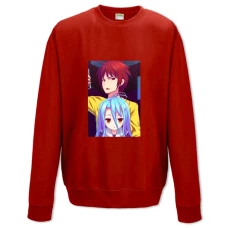 Sweatshort with Print No Game No Life Sora And Shiro - XS  red