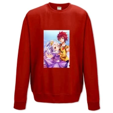 Sweatshort with Print No Game No Life Sister Shiro With Sora - XS  red
