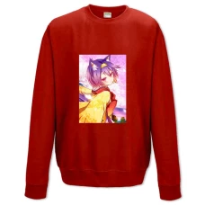 Sweatshort with Print No Game No Life Funny Izuna - XS  red