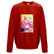 Sweatshort with Print No Game No Life Jibril Face - XS  red