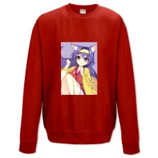 Sweatshort with Print No Game No Life Izuna Nekogirl - XS  red