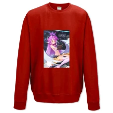 Sweatshort with Print No Game No Life Girril With Book - XS  red