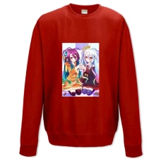 Sweatshort with Print No Game No Life Girls Friends - XS  red