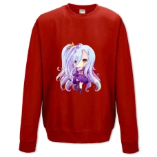 Sweatshort with Print No Game No Life Art Shiro - XS  red