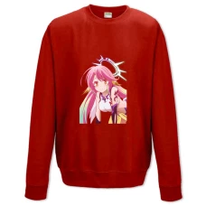 Sweatshort with Print No Game No Life Cute Princess Jibril - XS  red