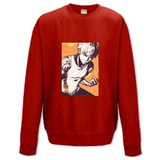 Sweatshort with Print One-Punch Man Minimalistic - XS  red