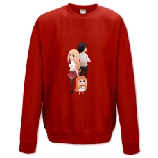 Sweatshort with Print My Two-Faced Little Sister Main Heroes - XS  red