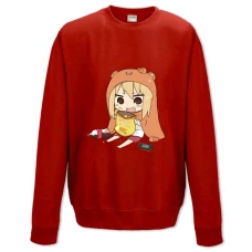 Sweatshort with Print My Two-Faced Little Sister Umaru With Food - XS  red