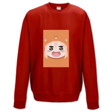 Sweatshort with Print My Two-Faced Little Sister Umaru Face - XS  red