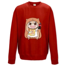 Sweatshort with Print My Two-Faced Little Sister Umaru With Cola - XS  red