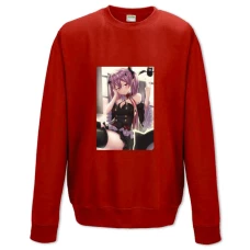 Sweatshort with Print Owari No Seraph Beautiful Krul Tepes - XS  red