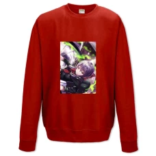 Sweatshort with Print Owari No Seraph Shinoa Hiragi - XS  red