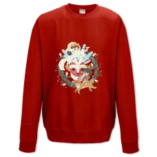 Sweatshort with Print Mononoke-Hime Print - XS  red