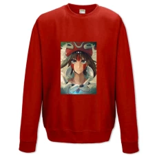 Sweatshort with Print Mononoke-Hime Girl - XS  red