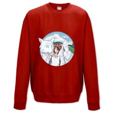 Sweatshort with Print Mononoke-Hime Art Version - XS  red