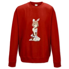 Світшот з принтом За Межею Bunny Куріяма Мірай - XS червоний