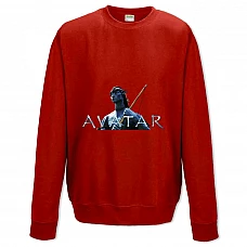 Свитшот с принтом Аватар Джейк Салли - XS красный