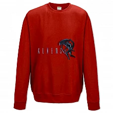 Sweatshort with Print Alien Logo - XS  red