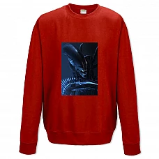 Sweatshort with Print Alien Monster - XS  red