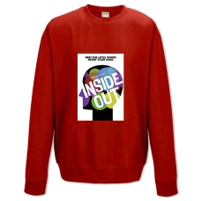Sweatshort with Print Inside Out Main Theme - XS  red