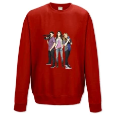 Sweatshort with Print Icarly Main Heroes - XS  red