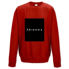 Sweatshort with Print Friends Main Logo - XS  red