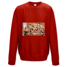 Sweatshort with Print Friends Version - XS  red