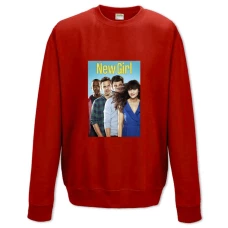 Свитшот с принтом Новенькая Главные Герои Принт - XS красный