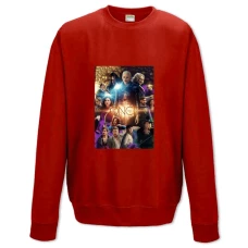 Sweatshort with Print Once Upon A Time Main Theme Print - XS  red